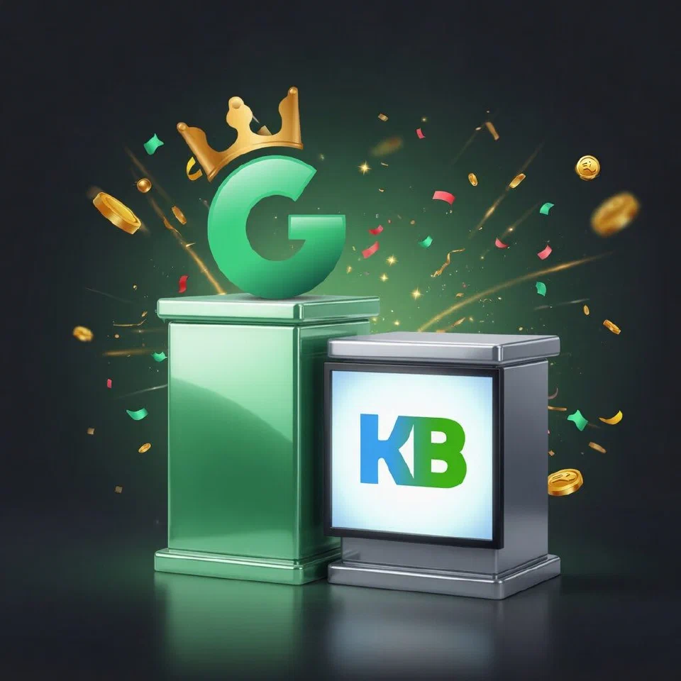 1GO crowned G emblem on a mint podium beside the Khelo24bet logo on a grey podium